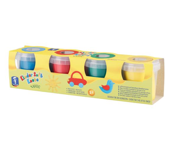 Kinder Soft Knete 4er Stange Basic